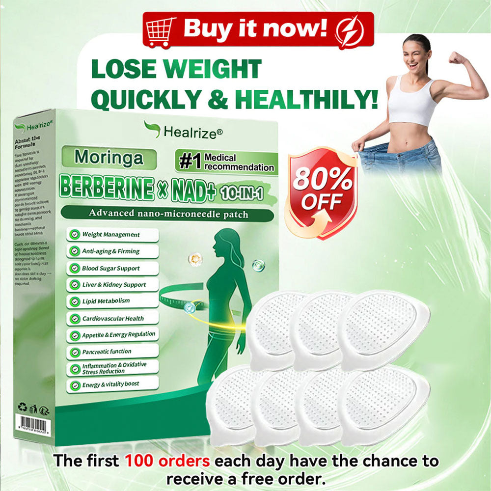 🍀New Arrival · Hot Seller | Moringa Berberine × NAD⁺ 10-in-1 Nano Microneedle Patch (Just once daily, visible changes in 7 days) ✅ Supports weight management, loose skin, diabetes care, sleep apnea, joint comfort, and more