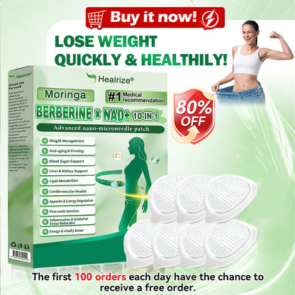 🍀New Arrival · Hot Seller | Moringa Berberine × NAD⁺ 10-in-1 Nano Microneedle Patch (Just once daily, visible changes in 7 days) ✅ Supports weight management, loose skin, diabetes care, sleep apnea, joint comfort, and more