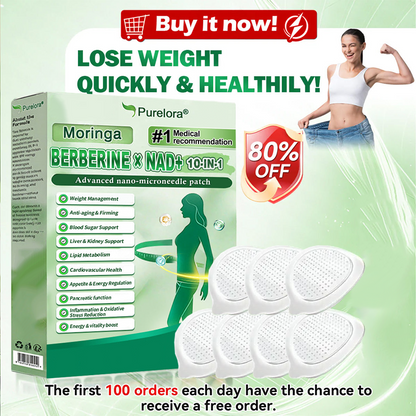 New Arrival · Hot Seller | 💪💪💪Purelora® Moringa Berberine × NAD⁺ 10-in-1 Nano Microneedle Patch (Just once daily, visible changes in 7 days) ✅ Supports weight management, loose skin, diabetes care, sleep apnea, joint comfort, and more