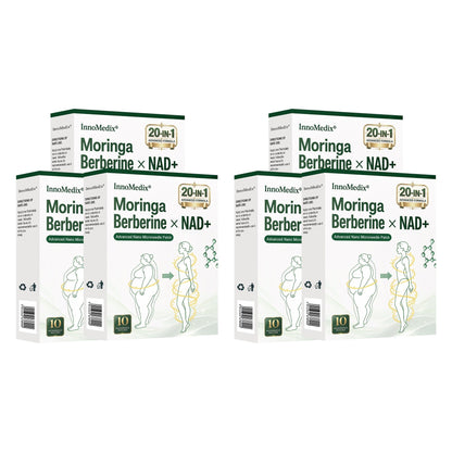 InnoMedix® Moringa · Berberine × NAD+ 20-IN-1 Advanced Nano Microneedle Patch✨