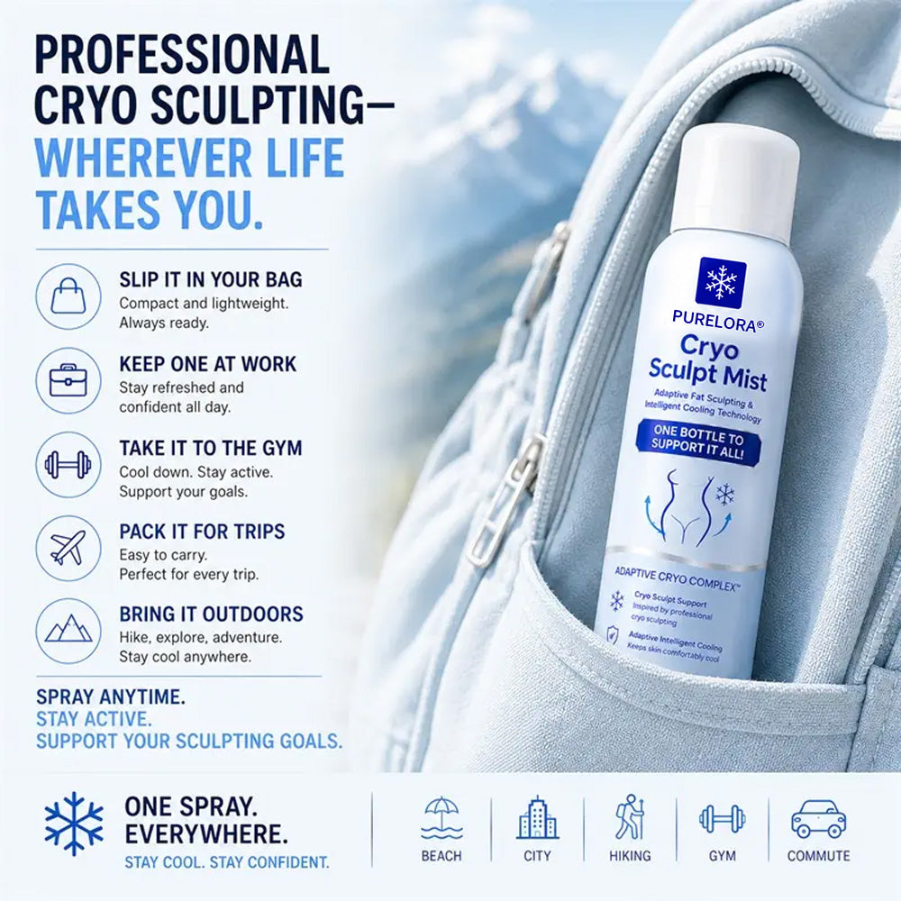 PURELORA® 4 in 1 Cryogenic Mist Adaptive fat shaping, intelligent cooling, skin protection and coolness technology.